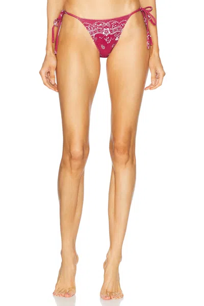 Tropic Of C Praia Bikini Bottom In Hibiscus Bandana