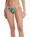 Tropic Of C Praia Womens Striped String Swim Bottom Separates In Multi