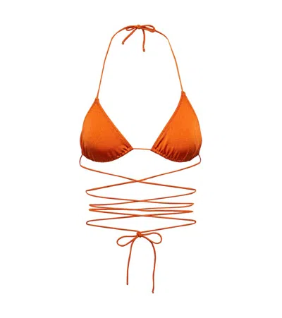 Tropic Of C Praia Bikini Top In Rust