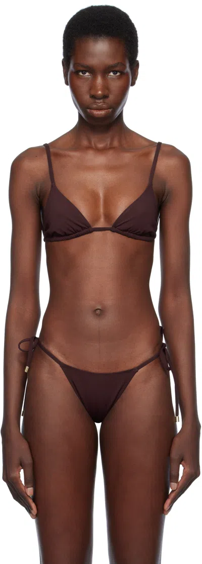 Tropic Of C Purple Equator Bikini Top In Fig