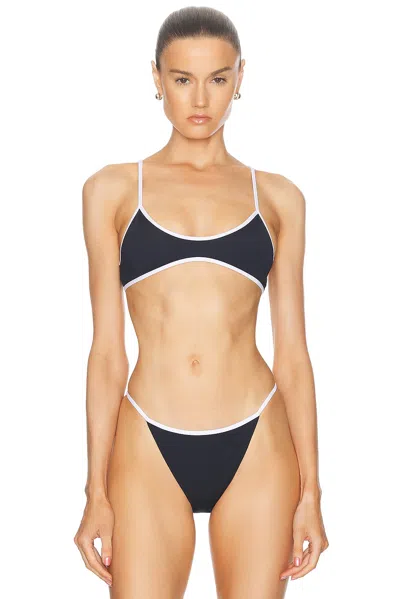 Tropic Of C Rio Bikini Top In Black