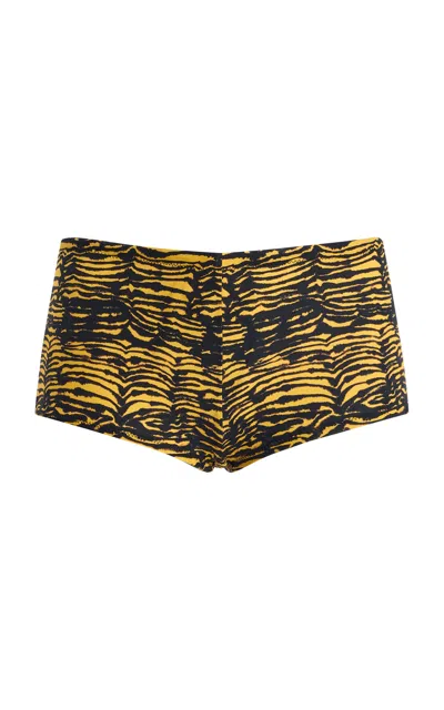 Tropic Of C Santorini Shorts In Animal Print