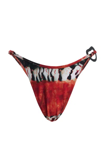 Tropic Of C Shell Luna Bikini Bottom In Red