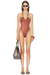 Tropic Of C Solana One Piece Swimsuit In Brown