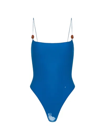 Tropic Of C The C Bead-embellished Swimsuit In Blue