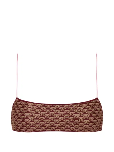 Tropic Of C The C Bralette Bikini Top In Burgundy