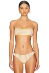 Tropic Of C The C Bralette Bikini Top In Seersucker Stripe