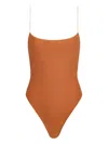 Tropic Of C The C Square-neck Swimsuit In Orange
