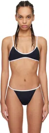 Tropics Of C Black & White Sculpting Rio Bikini Top In Black / White