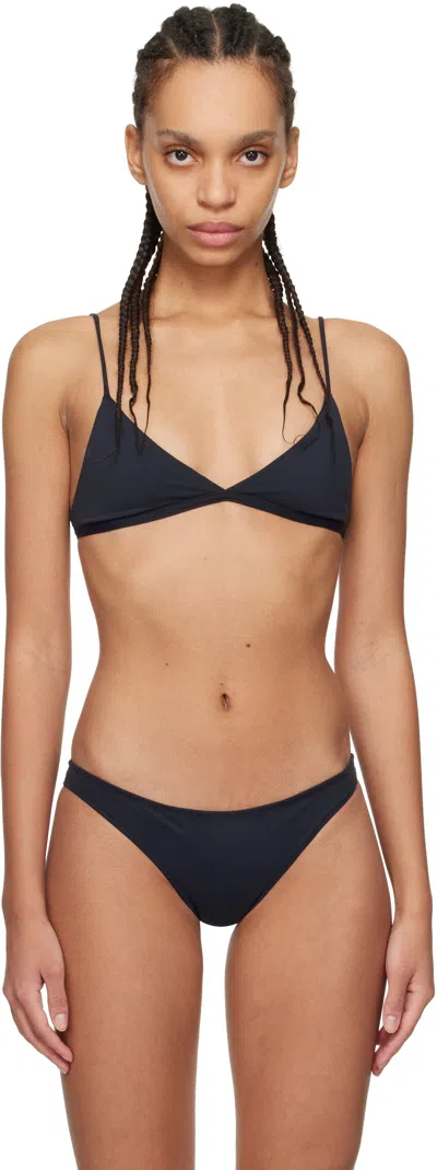 Tropics Of C Black Ischia Bikini Top In Black Terra