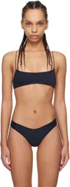 Tropics Of C Black 'the C Bralette' Bikini Top In Black Terra