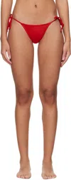 Tropics Of C Red Praia Bikini Bottom In Poppy