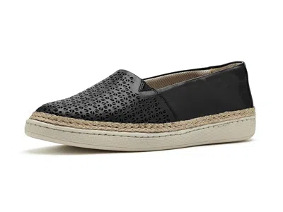 Trotters Accent Perf Espadrille Slip-on Sneaker In Black