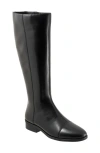 Trotters Alexis Cap Toe Knee High Boot In Black