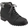 Trotters Becky 2.0 Bootie In Black Vegan/grey