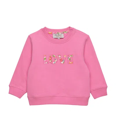 Trotters Kids' Betsy Love Sweatshirt In Pink