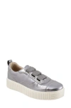 Trotters Bliss Platform Sneaker In Gray