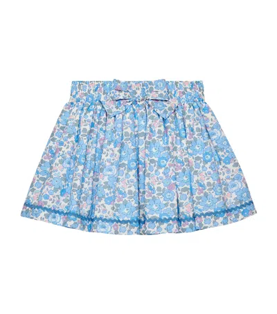 Trotters Kids' Bow-detail Betsy Skirt In Blue