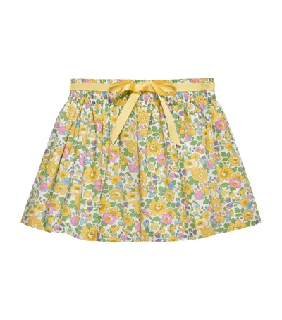 Trotters Kids' Bow-detail Betsy Skirt In Yellow