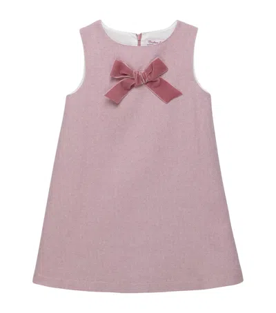 Trotters Kids' Bow-detail Georgina Dress In Pink