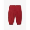 Trotters Stretch-cotton Orly Trousers In Deep Red