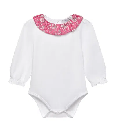 Trotters Capel Willow Bodysuit (3-24 Months) In White