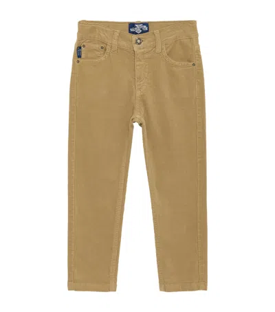 Trotters Kids' Corduroy Jake Slim Jeans In Nude