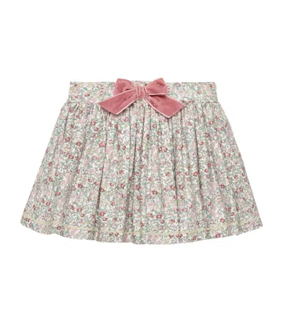Trotters Kids' Cotton Arabella Ric Rac Skirt (6-11 Years) In Pink