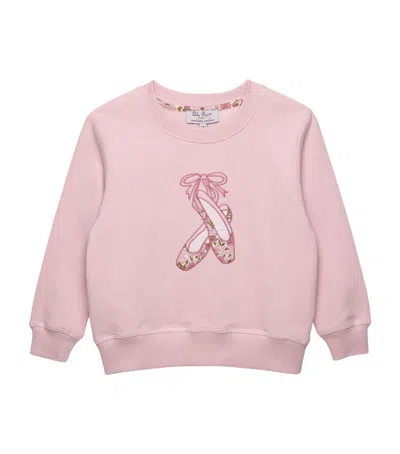 Trotters Kids' Cotton Ballerina Sweatshirt In Multi