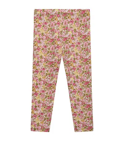 Trotters Kids' Cotton-blend Penny Leggings (2-5 Years) In Pink