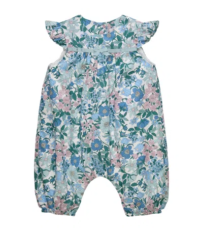 Trotters Babies'  Cotton Clarabell Print Playsuit In Blue