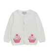 Trotters Cotton Cupcake Cardigan In White