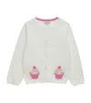 Trotters Cotton Cupcake Cardigan In White