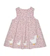 Trotters Cotton Duck Floral Dress In Pink