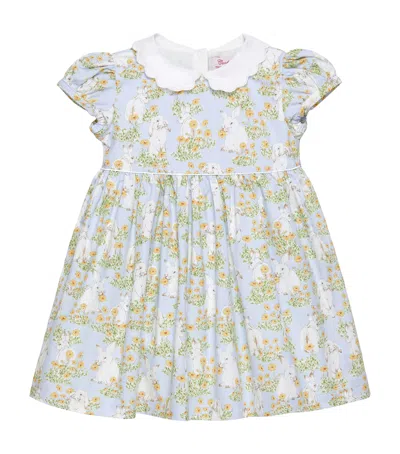 TROTTERS COTTON FLORAL BELLA BUNNY DRESS