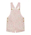 Trotters Cotton Floral Marnie Dungarees In Pink