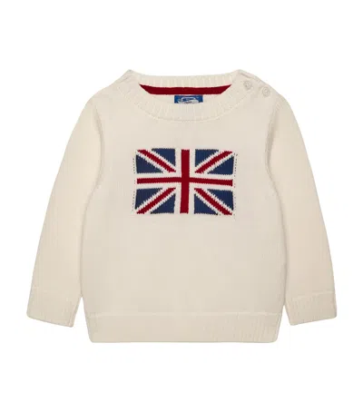 Trotters Kids'  Cotton George Sweater In Multi