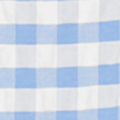 Trotters Kids' Cotton Gingham Duck Dress In Blue