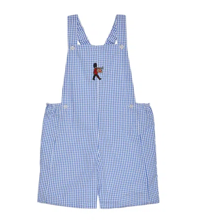 Trotters Kids' Cotton Guardsman Alexander Dungarees In Blue