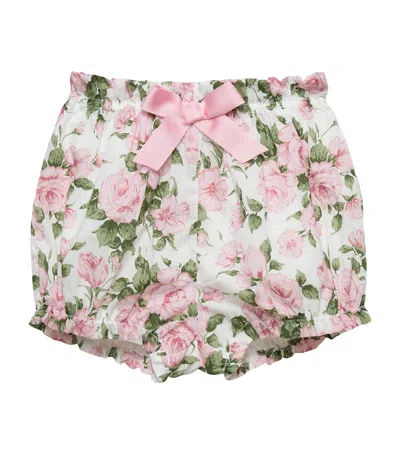Trotters Kids'  Cotton Liberty Print Bloomers In Multi