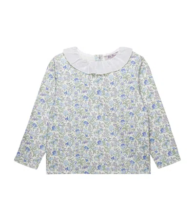 Trotters Kids' Cotton Liberty Print Bluebell Sweatshirt