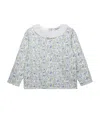 Trotters Cotton Liberty Print Bluebell Sweatshirt In Blue