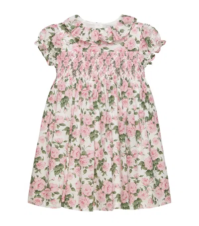 Trotters Kids' Cotton Liberty Print Carline Dress In Pink