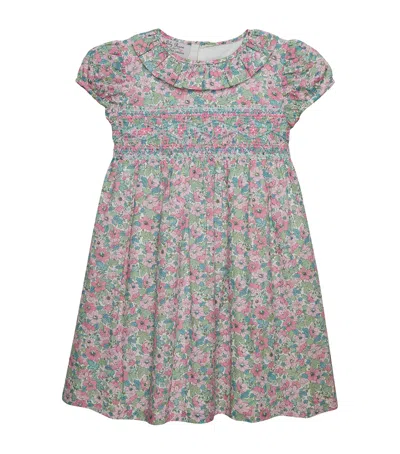 Trotters Kids'  Cotton Liberty Print Dress In Pink