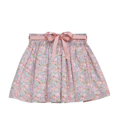 Trotters Kids' Cotton Liberty Print Michelle Skirt In Pink