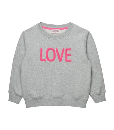 Trotters Kids' Cotton Love Sweatshirt In Gray