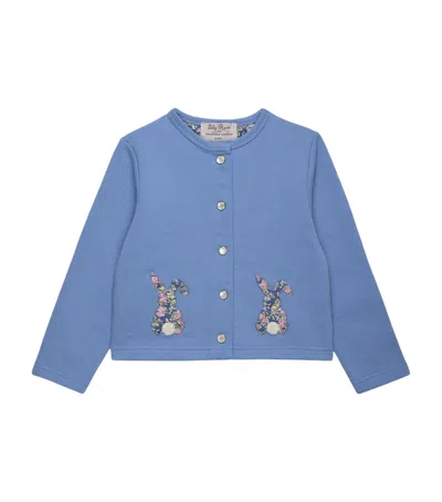 Trotters Kids'  Cotton Tatum Cardigan In Blue