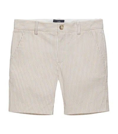 Trotters Kids' Cotton Theo Shorts In Beige