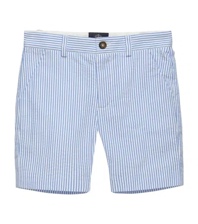 Trotters Kids' Cotton Theo Shorts In Blue