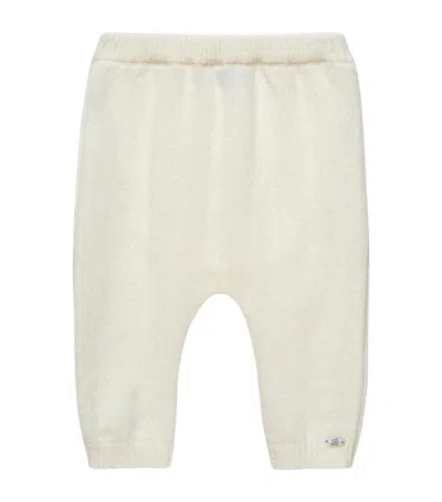 Trotters Kids'  Cotton-wool Heart Leggings In Neutral
